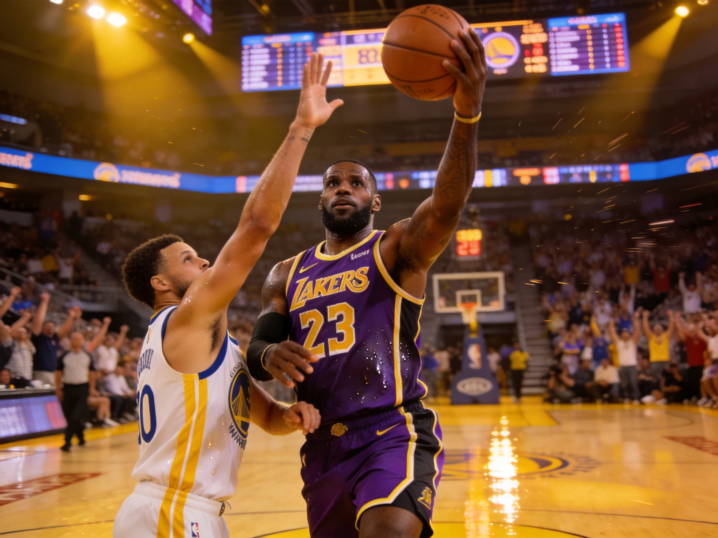 NBA篮球比赛现场